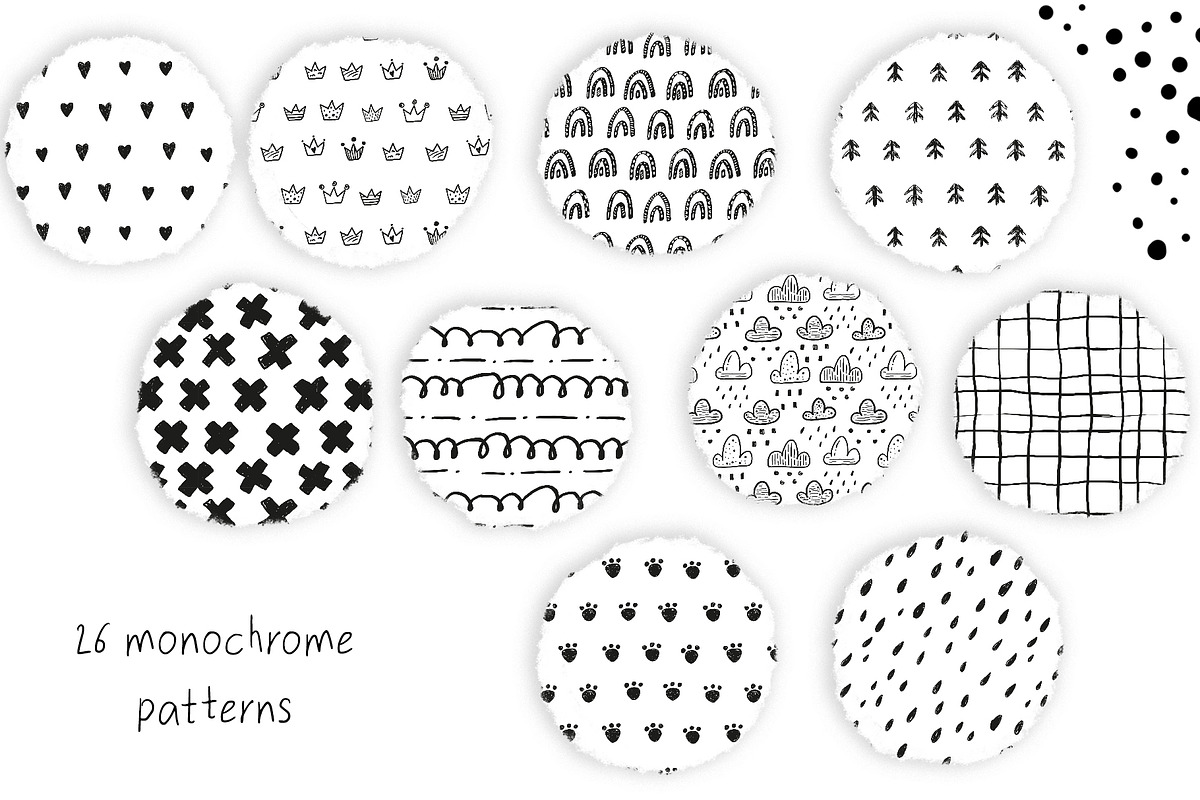 Scandinavian Monochrome Cute Animals, a Background Graphic by Irene_Boiko_ART (Photo 5 of 8)