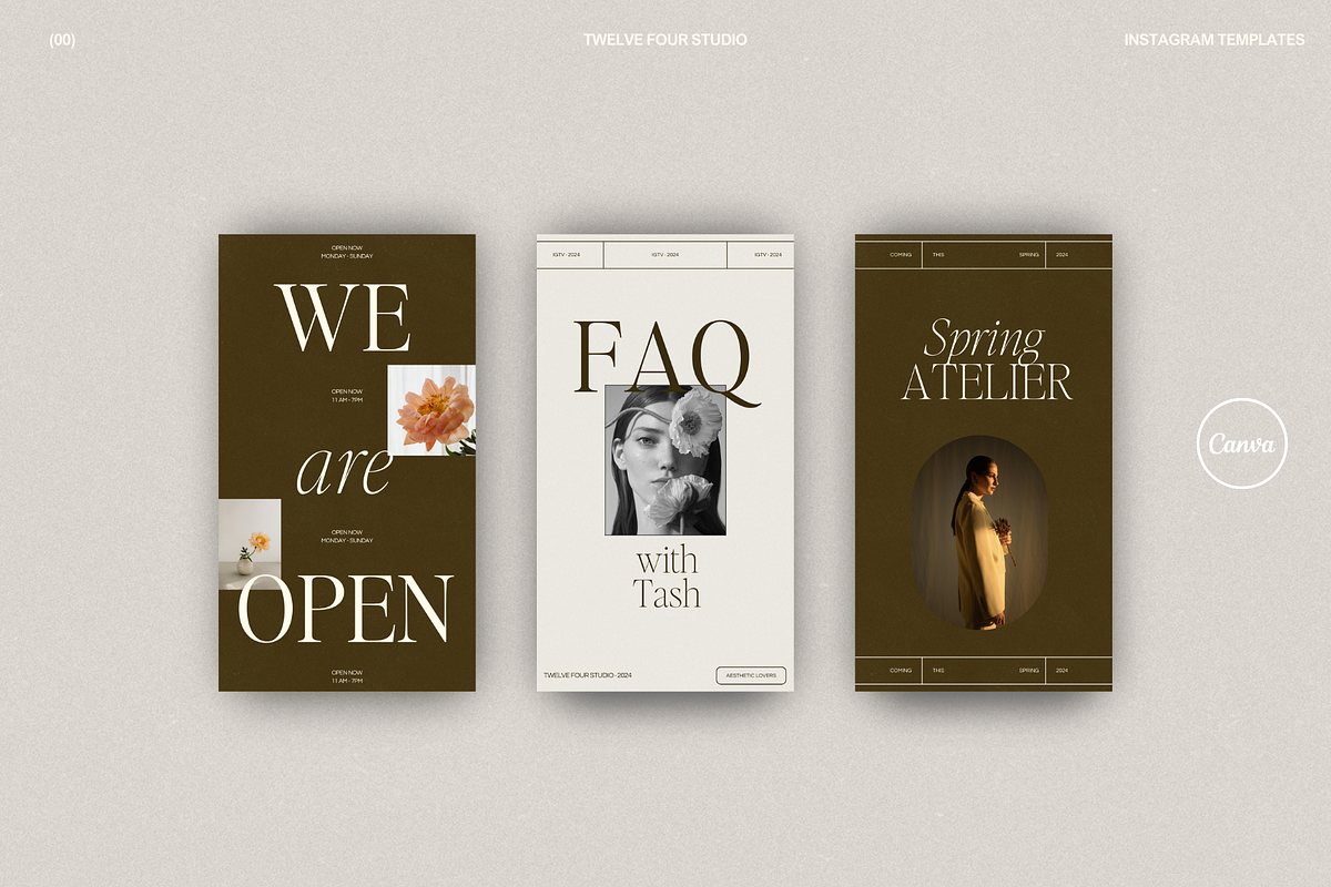 Flora Social Media Bundle 50 Posts, a Social Media Template by Twelve Four Studio (Photo 8 of 9)