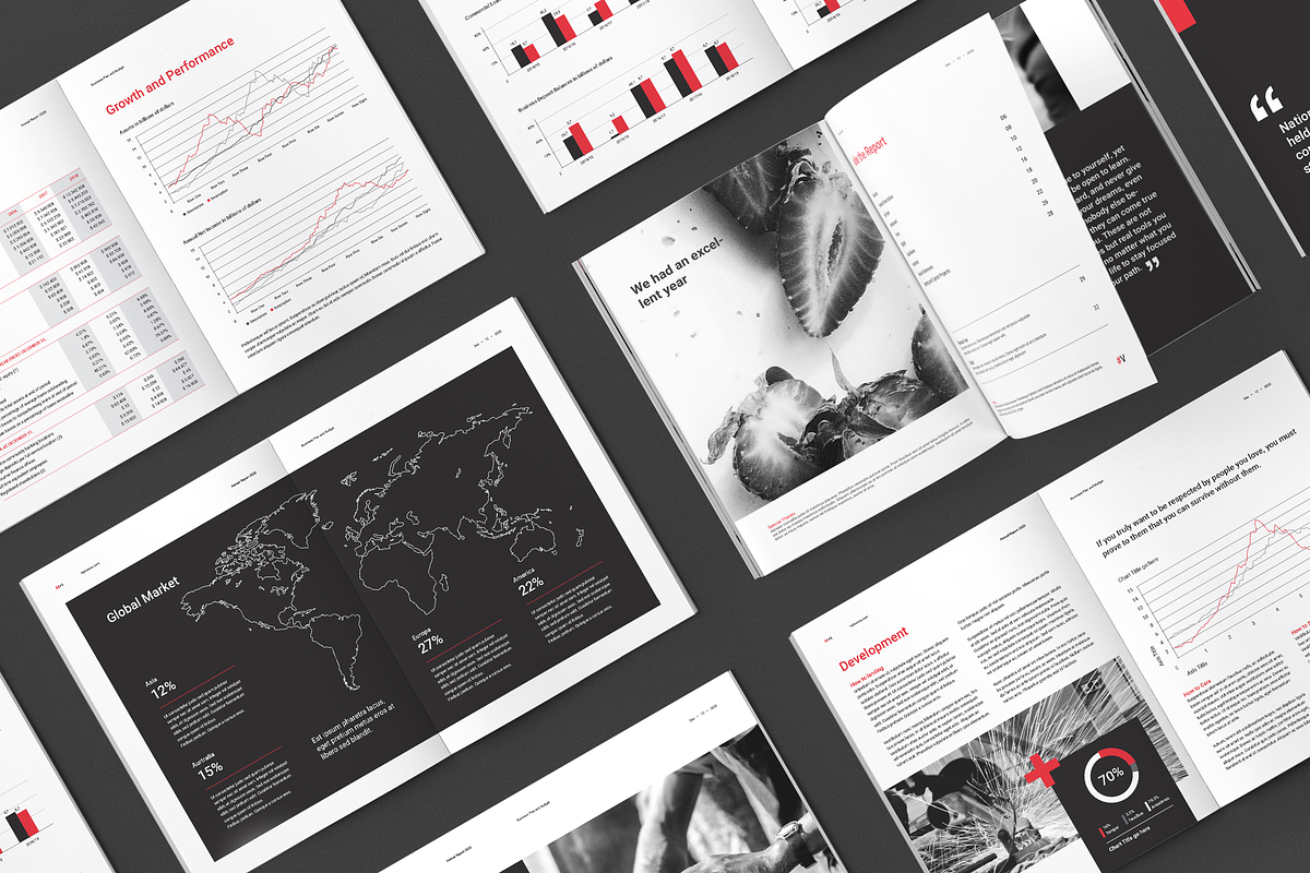 Annual Reports, a Brochure Template by BOXKAYU (Photo 14 of 17)