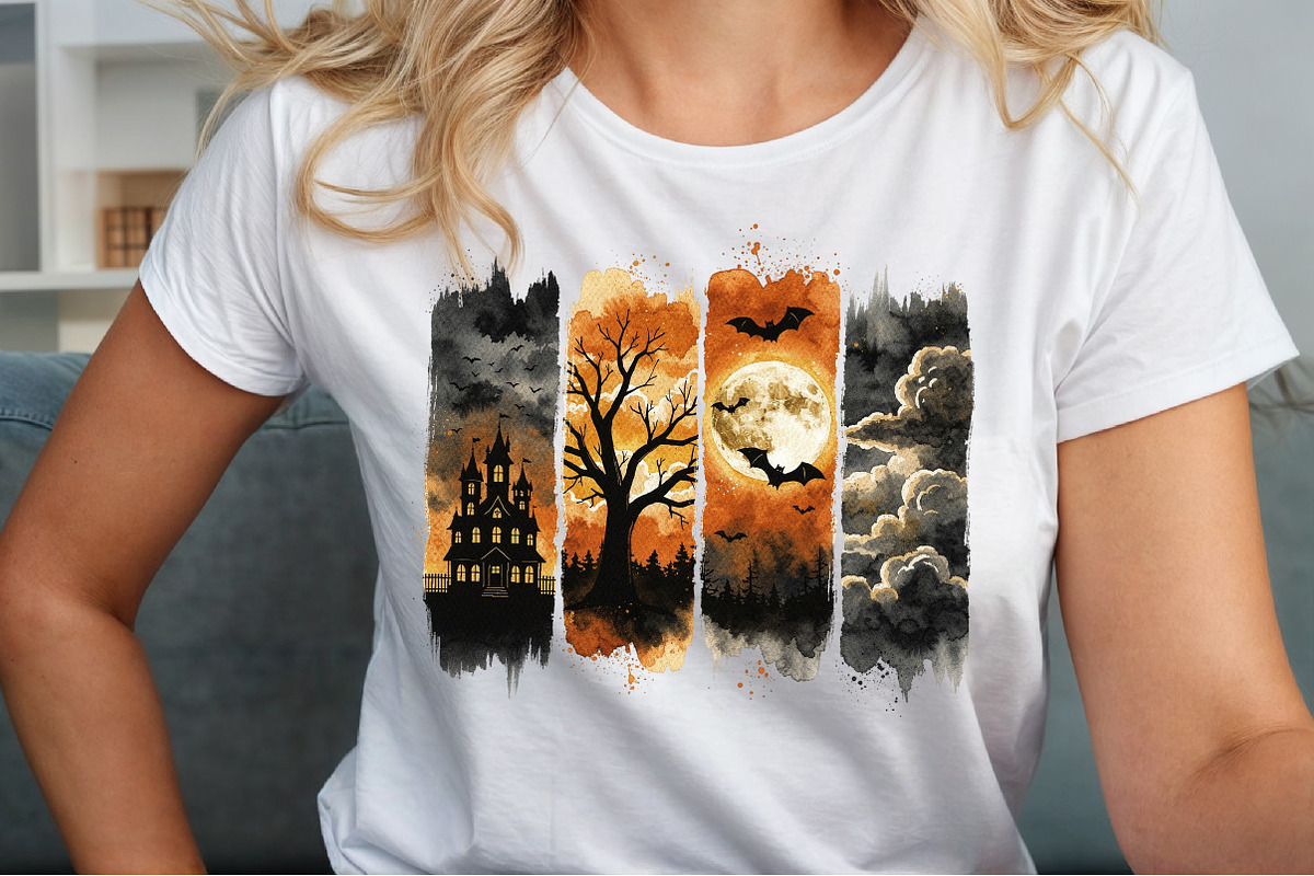Halloween Brushstroke PNG, a Work Illustration by Sublimation Artist (Photo 5 of 9)