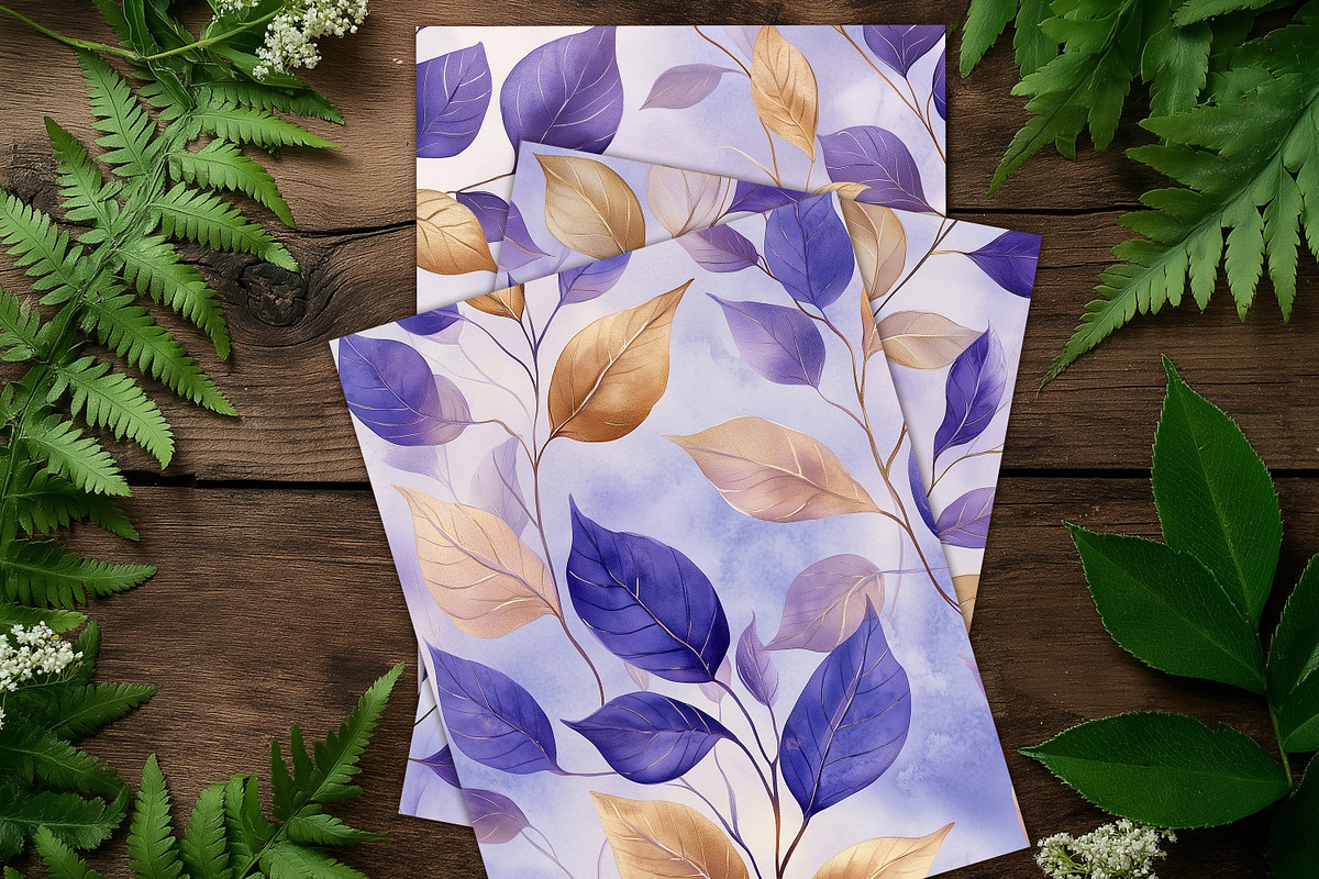 Lavender Gold Botanicals Scrapbooks, a Background Graphic by V Design Creator (Photo 12 of 12)