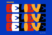 Orange display typeface, a Symbol Font by Anna Zakharchenko (Thumbnail 7 of 23)