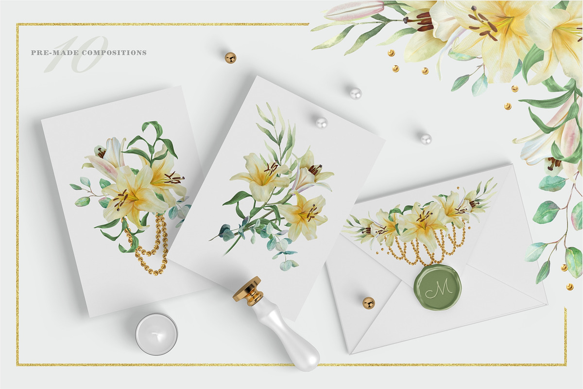 The Whisper of Lilies, a Decorative Illustration by Farida Bik (Photo 3 of 11)