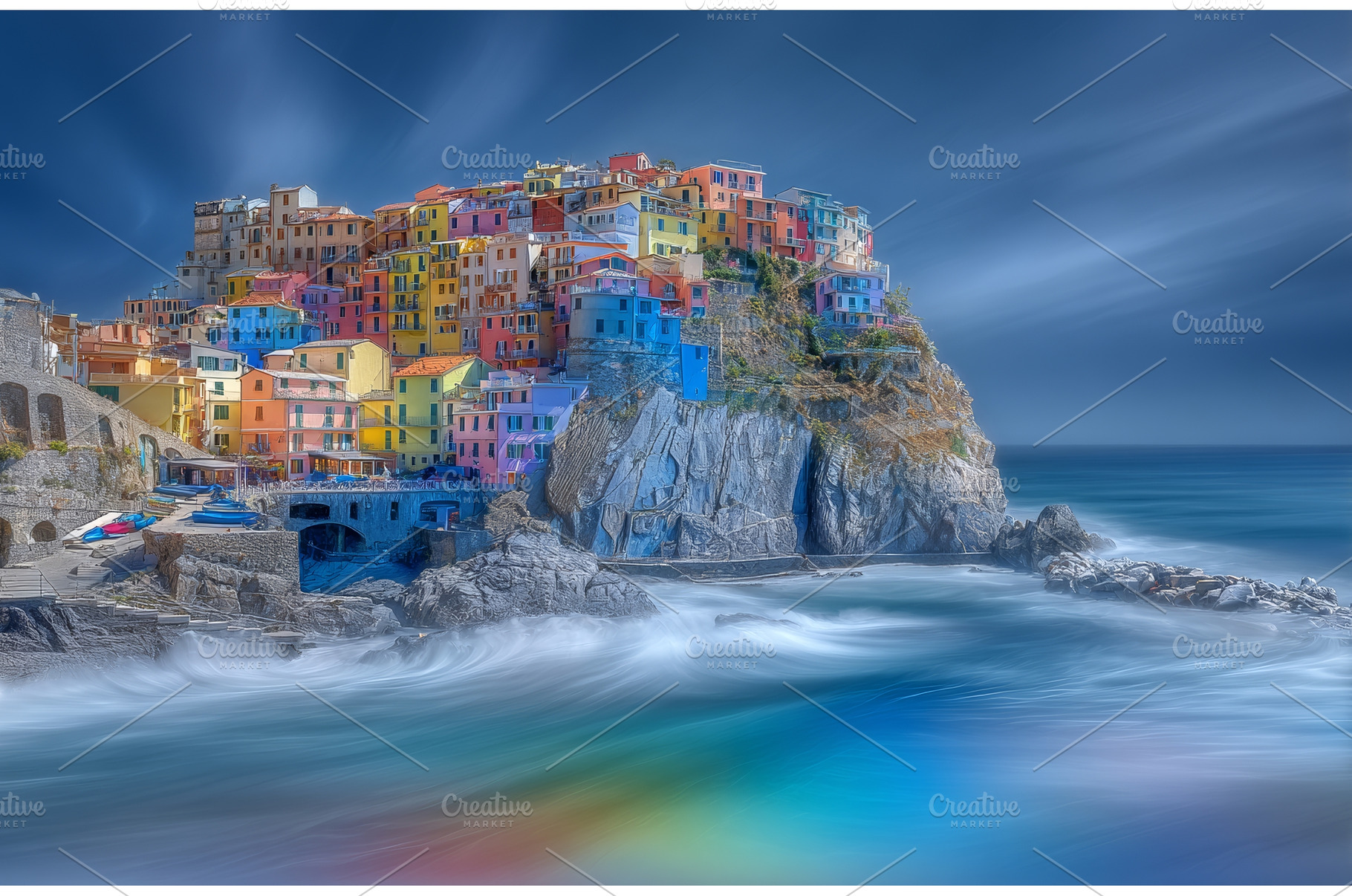 Cinque Terre's Manarola is a, an Architecture Photo by ZinetroN