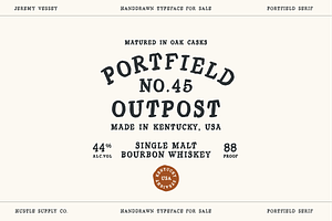 Portfield - A Hand Drawn Serif