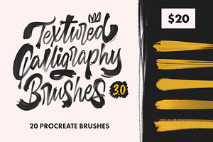 Textured Calligraphy Brushes 3.0