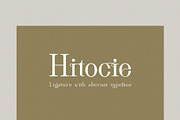 Hitocie Ligature Serif Typeface, a Serif Font by Humaira_std (Thumbnail 12 of 12)