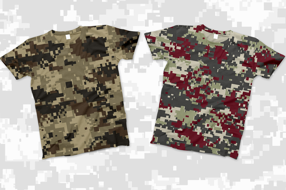 Pixel Camouflage Patterns, a Pattern Graphic by 3Y_Design (Photo 4 of 5)