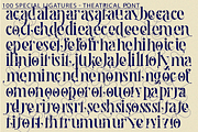 Theatrical Elegant - Ligatures Font, a Serif Font by 177Studio (Thumbnail 8 of 8)