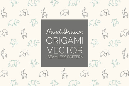 Hand Drawn Origami Vector