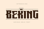 Beking Font, a Font by Grontype (Thumbnail 1 of 8)