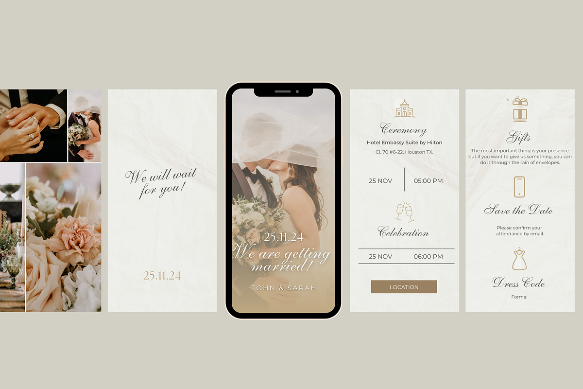 Wedding Invitation Template, a Presentation Template by Maga Studio (Photo 2 of 4)