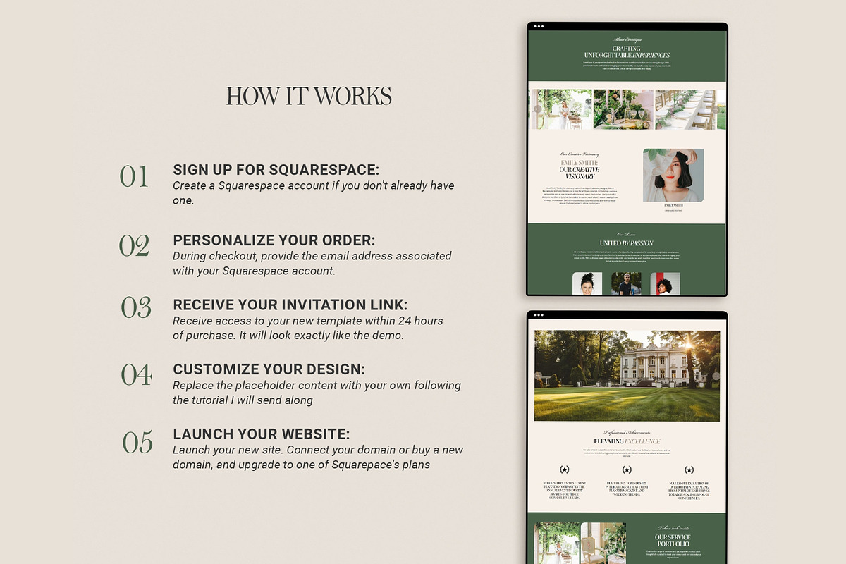 Event Planner Squarespace Website, a Squarespace Template by 3.14&Co (Photo 9 of 10)
