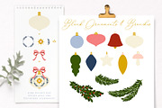 Christmas Folk Art Ornaments & More, a Seasonal Illustration by Inna Moreva (Thumbnail 4 of 16)