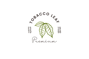 Tobacco leaf logo icon illustration, a Branding & Logo Template by Dyn Studio