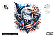 4th of July Patriotic Eagle USA Flag, an Animal Illustration by Creative Arslan (Thumbnail 7 of 7)