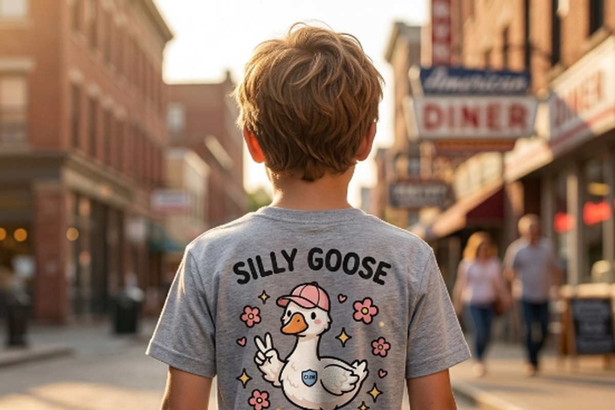 Silly Goose Club Member T-Shirt PNG, a Shirt Mockup by Vector Stall (Photo 15 of 15)