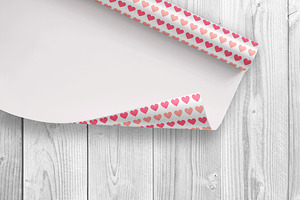 Vector Seamless Hearts Patterns