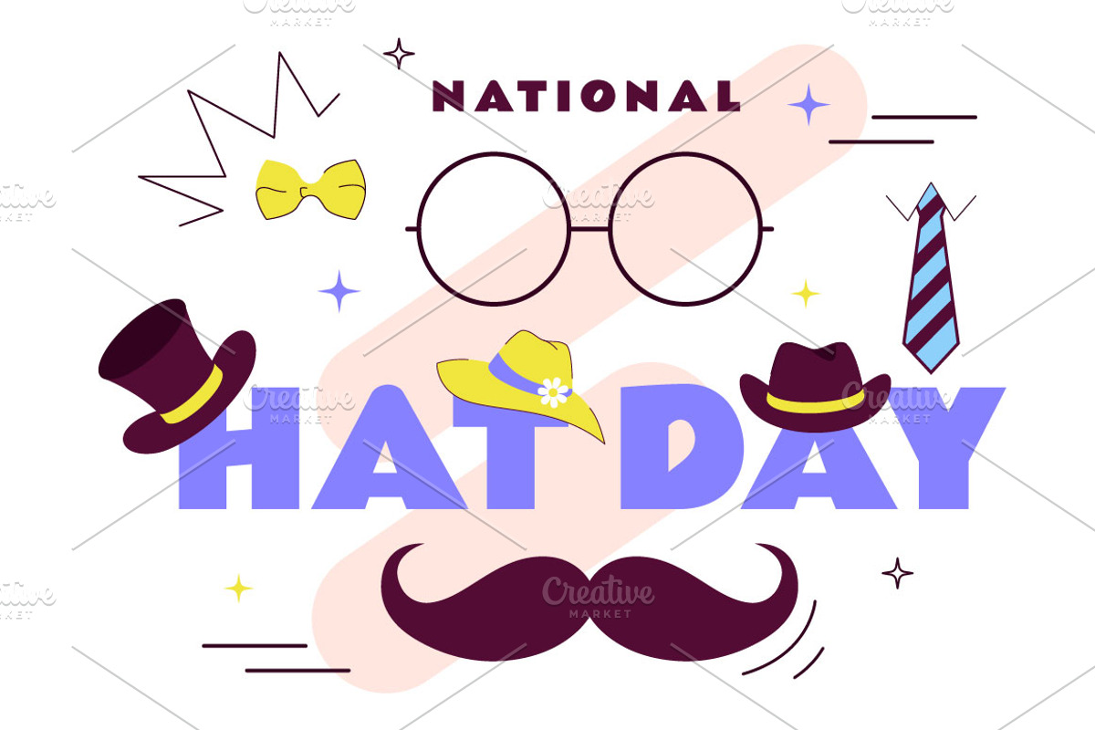 11 National Hat Day Illustration, a Person Illustration by denayunebgt (Photo 4 of 5)