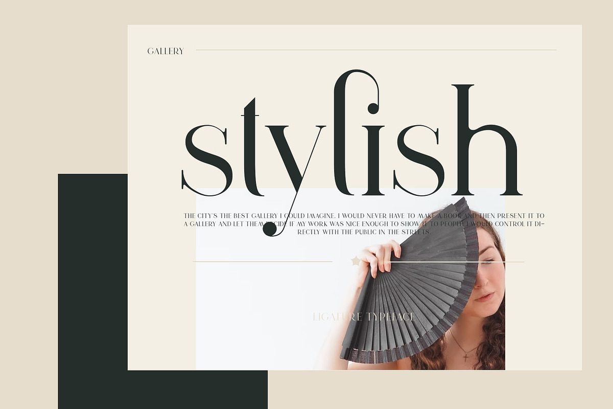 vindea Ligature Serif Typeface, a Serif Font by Humaira_std (Photo 2 of 11)