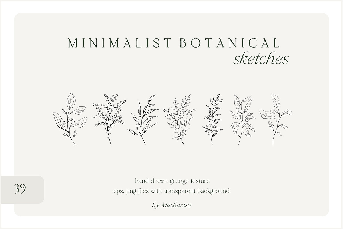 Minimalist floral botanical line art, a Decorative Illustration by Madiwaso (Photo 9 of 9)
