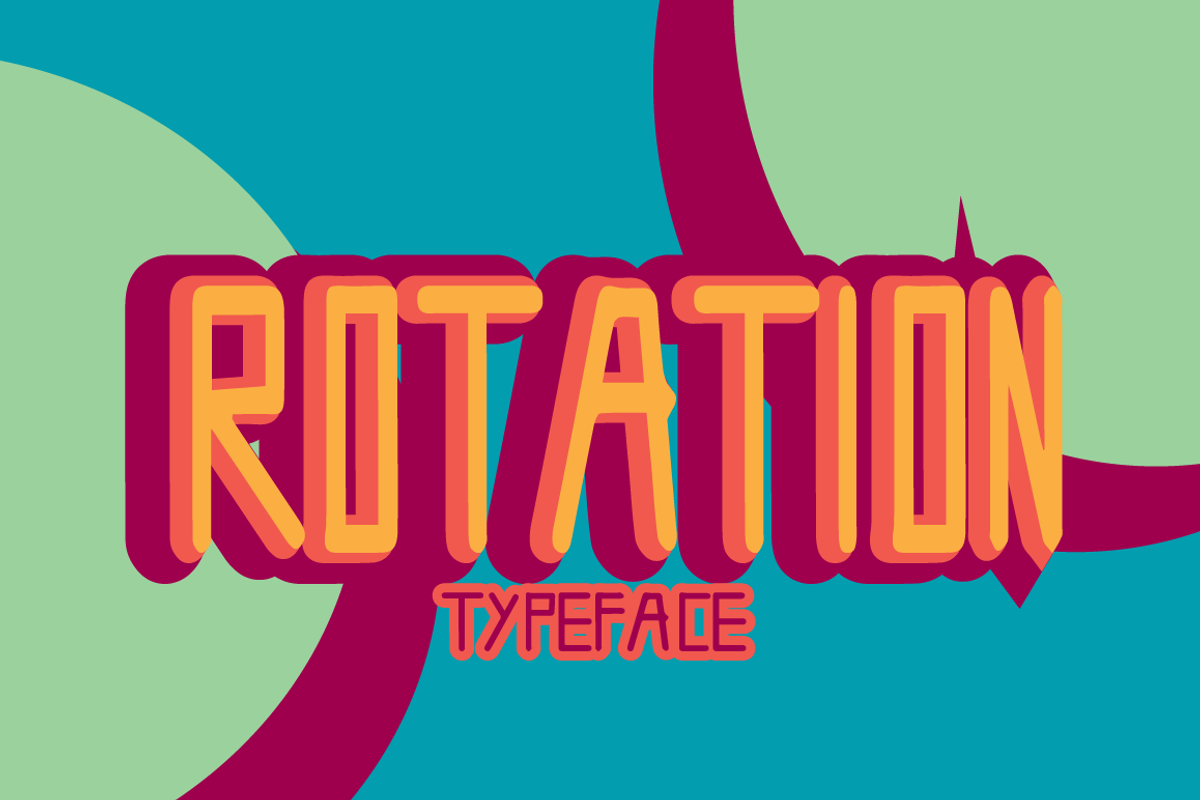 ROTATION FONT, a Handwritten Font by Wana Studio (Photo 1 of 3)