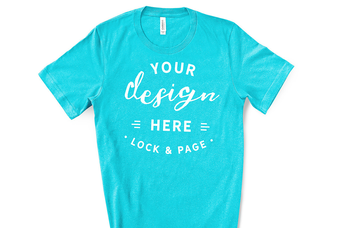 Male Bella Canvas 3001 Mockup Bundle, a Shirt Mockup by lock and page (Photo 54 of 60)