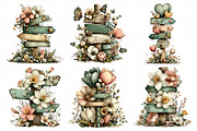 Whimsical Spring Singpost Clipart, an Illustration by Daily.Designs (Thumbnail 3 of 8)
