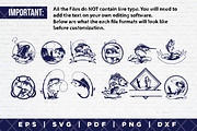 Fishing Fisherman logo bundle, a Branding & Logo Template by Guavanaboy (Thumbnail 5 of 6)