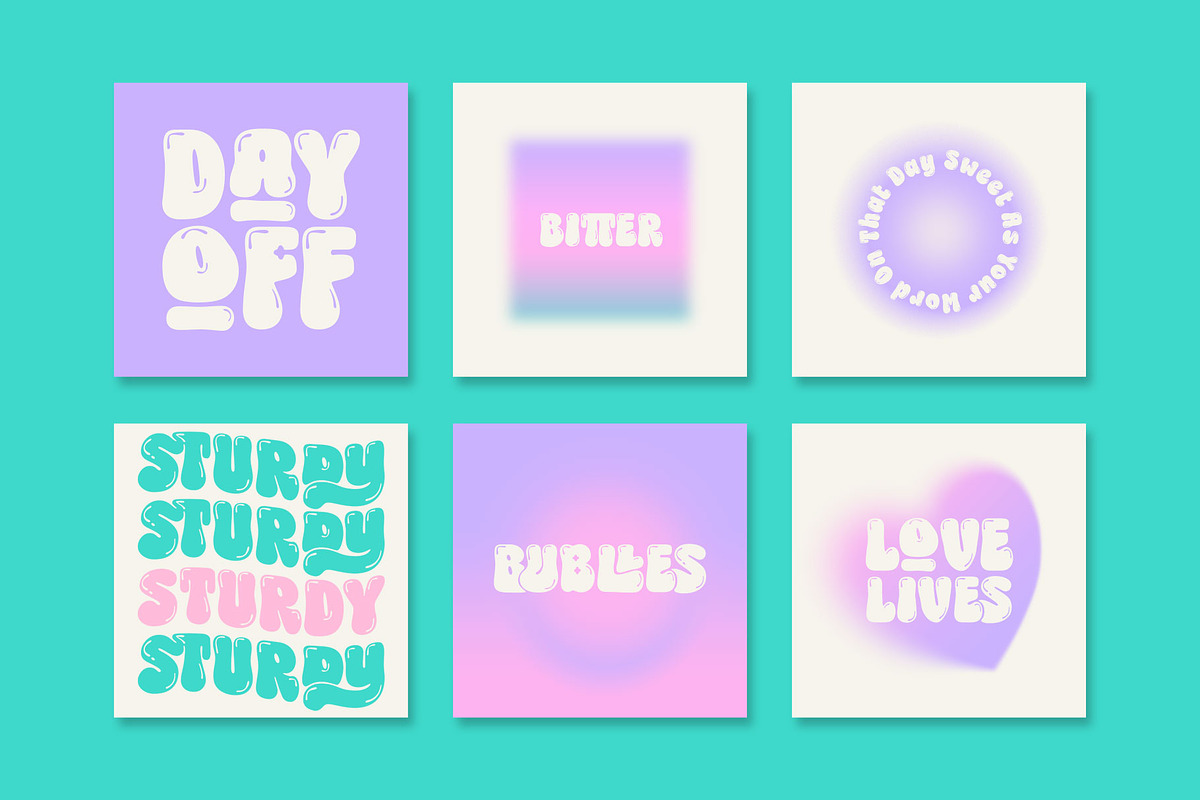 Choret Fudyng Bubble Typeface, a Symbol Font by alit design (Photo 22 of 25)