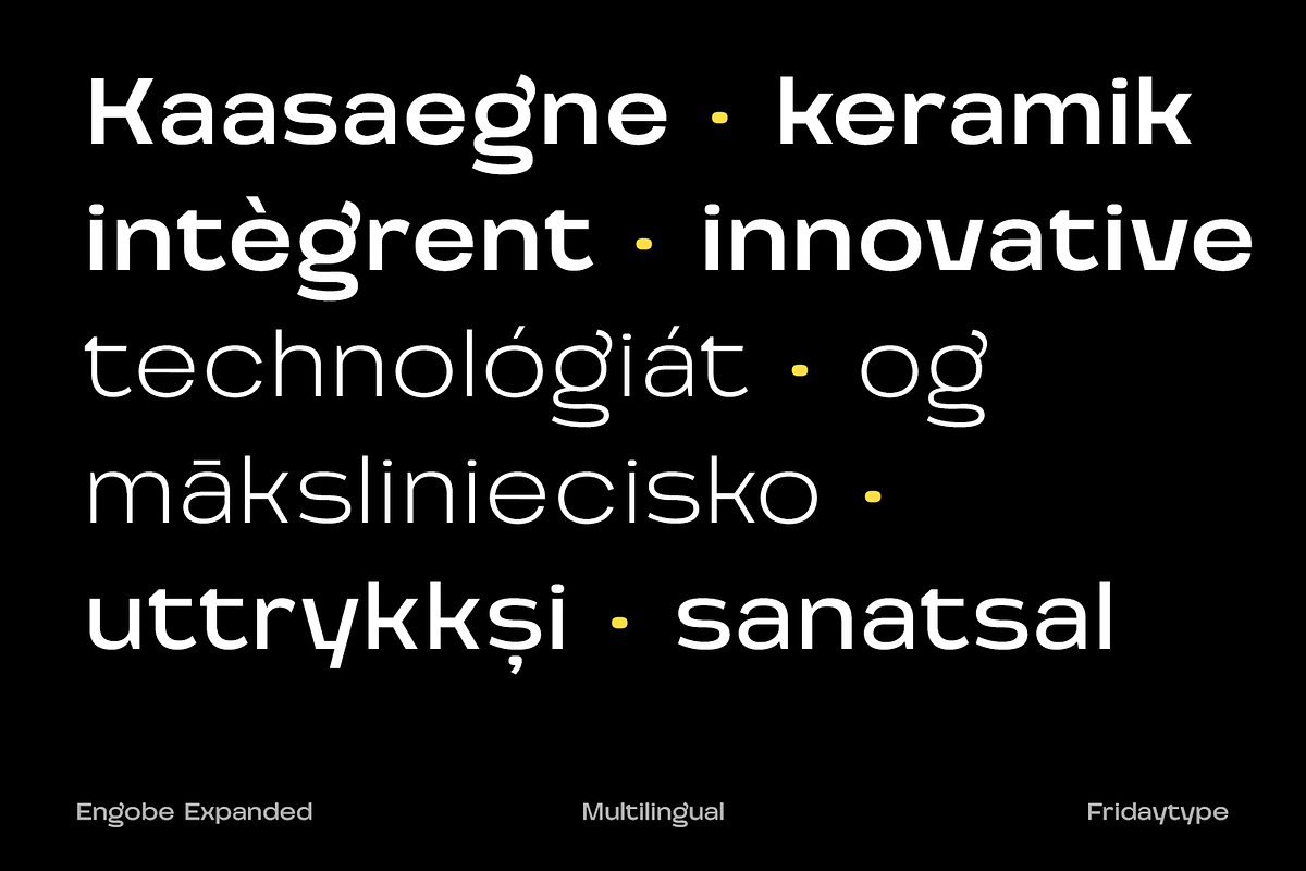 Engobe Expanded, a Sans Serif Font by Fridaytype (Photo 10 of 12)