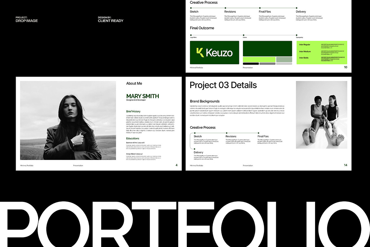 Creative Portfolio Template, a Presentation Template by Devators (Photo 3 of 6)