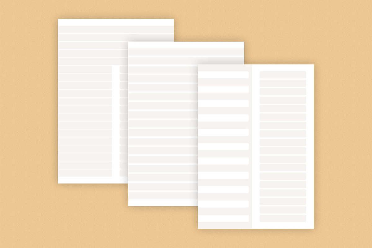 Printable Notes Paper Template, a Stationery Template by MNT-Creator (Photo 6 of 10)
