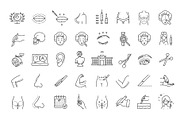 Set of Cosmetic Surgery icons, a Healthcare Illustration by Tettygreen (Thumbnail 2 of 3)