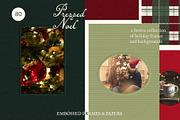 Christmas Embossed Frames & Papers, a Background Graphic by Madiwaso (Thumbnail 9 of 11)