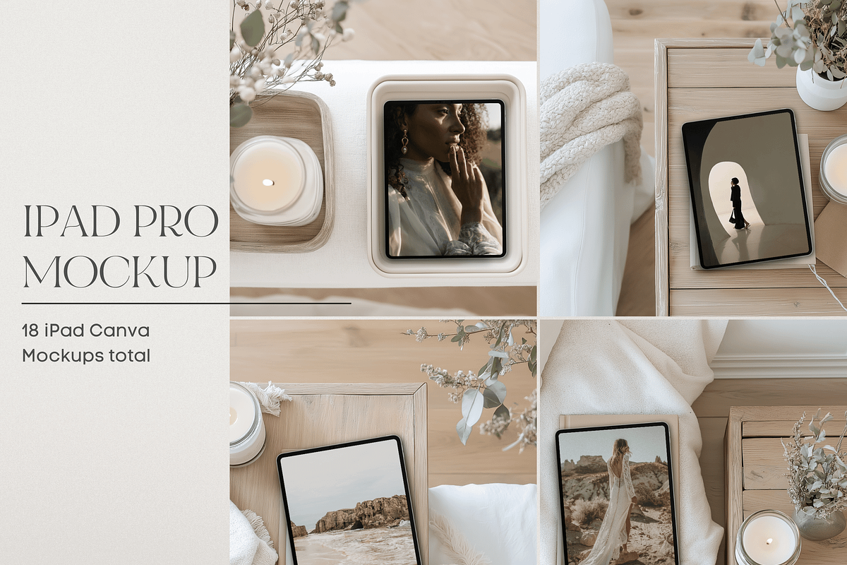 Canva iPad Boho Mockups, a Mockup by Asha Glenn Design Studio (Photo 8 of 20)