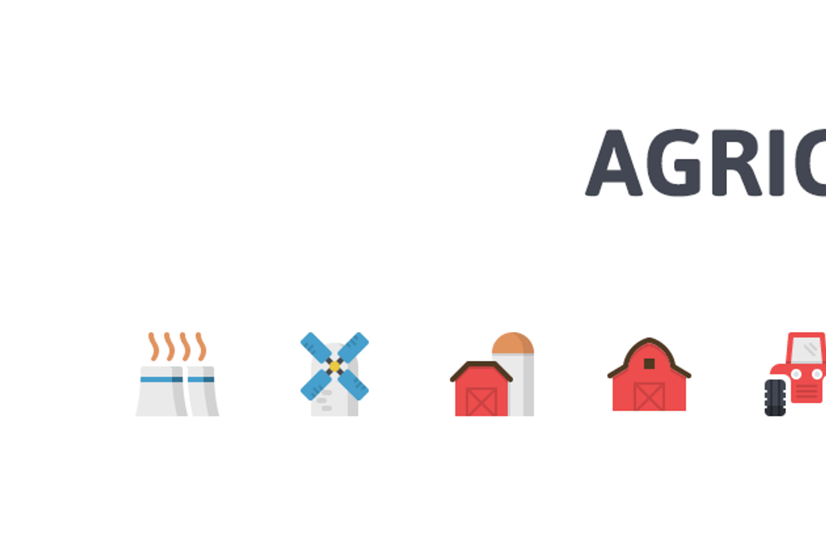 Agriculture Flat Icons preview 2