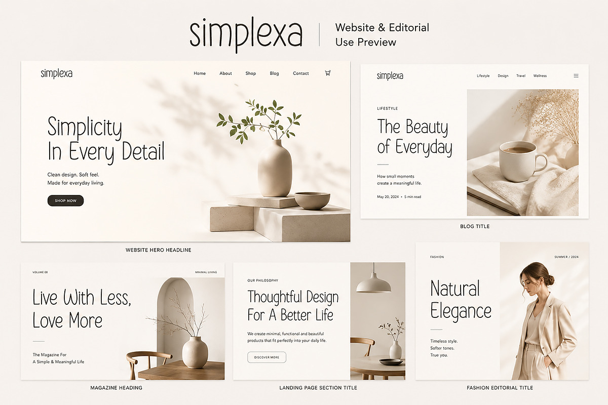 Simplexa – Soft Rounded Minimal Font, a Handwritten Font by Wow Magic (Photo 8 of 9)