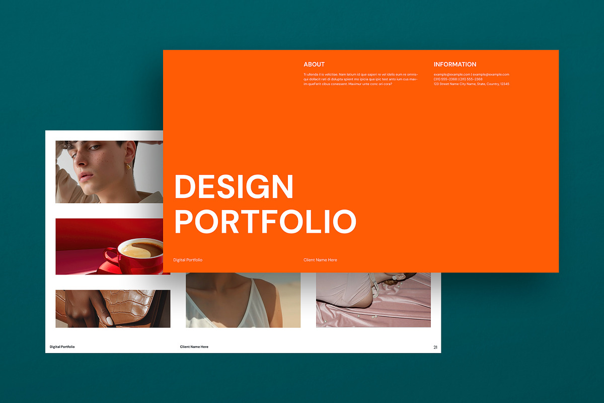 Portfolio Presentation Template, a Presentation Template by Artisan Vibes (Photo 2 of 12)