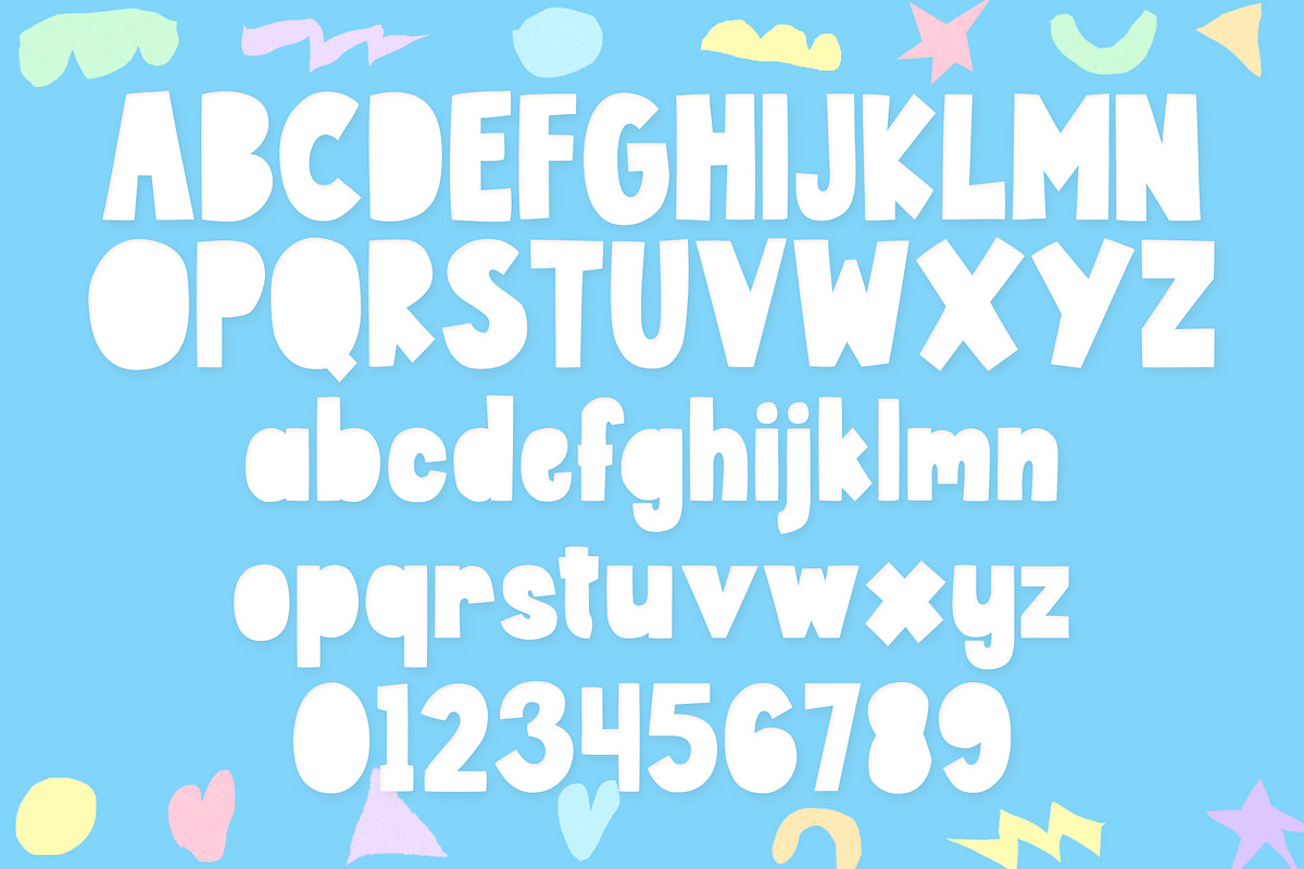 Playpaper! A Paper Cutout Font, a Handwritten Font by deadlock studio (Photo 6 of 8)