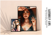 Summer Girl, a Person Illustration by Digital Art Creations (Thumbnail 4 of 8)