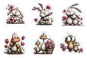 Mothers Day Watercolor Animals PNG, an Illustration by SinaCreation (Thumbnail 2 of 9)