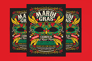 Mardi Gras Flyer Template, a Flyer Template by Muhamad Iqbal hidayat (Thumbnail 1 of 4)