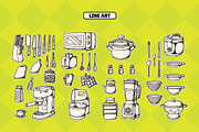 Retro Kitchen Sticker Illustration, an Object Illustration by Decoconio Design (Thumbnail 3 of 6)