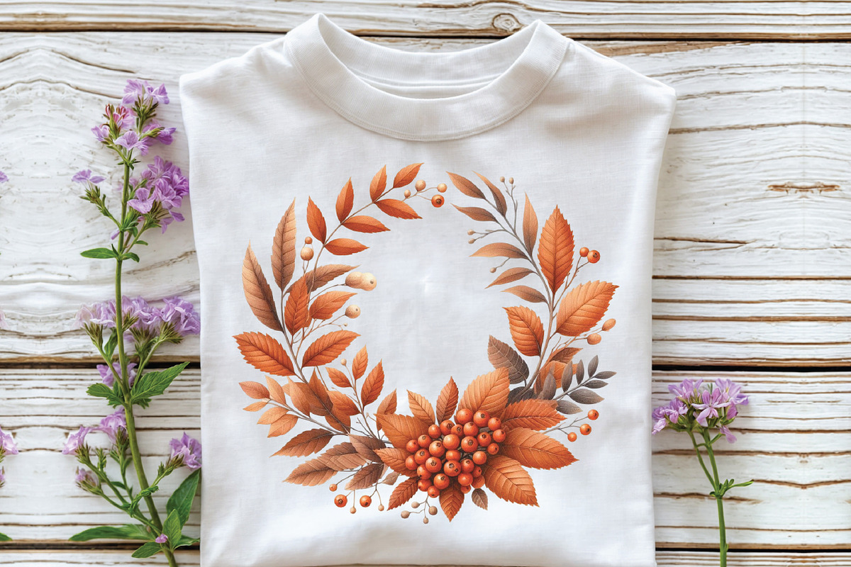 Burnt Orange Autumn Sublimation, an Illustration by CraftArtStudio (Photo 3 of 6)