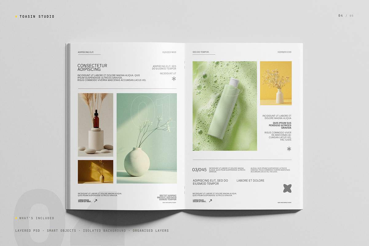 Saddle Stitch A4 Brochure Mockup, a Books & Magazine Mockup by Toasin Studio (Photo 4 of 5)