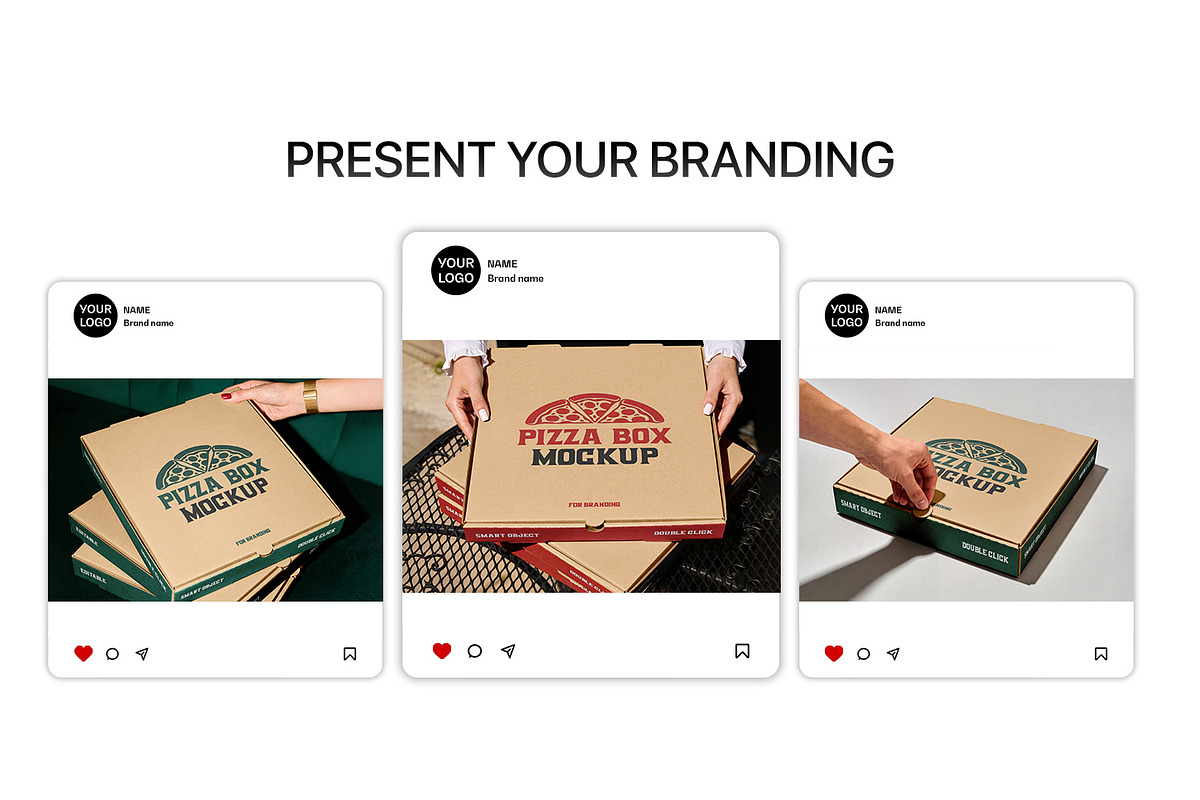 Pizza Box Packaging Branding Mockup, a Packaging Mockup by RamStudio2 (Photo 6 of 6)
