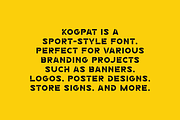 Kogpat - Sport Stencil Font, a Sans Serif Font by Iqsiart Studio (Thumbnail 6 of 8)