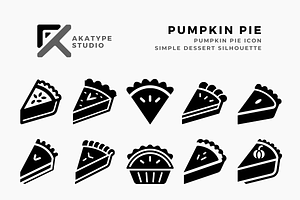 Pumpkin Pie Icon, an Icon by Akatype Studio