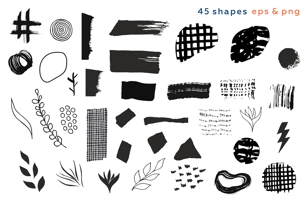 Collage me! Abstract modern bundle, a Pattern Graphic by lisa_kalev (Photo 16 of 26)